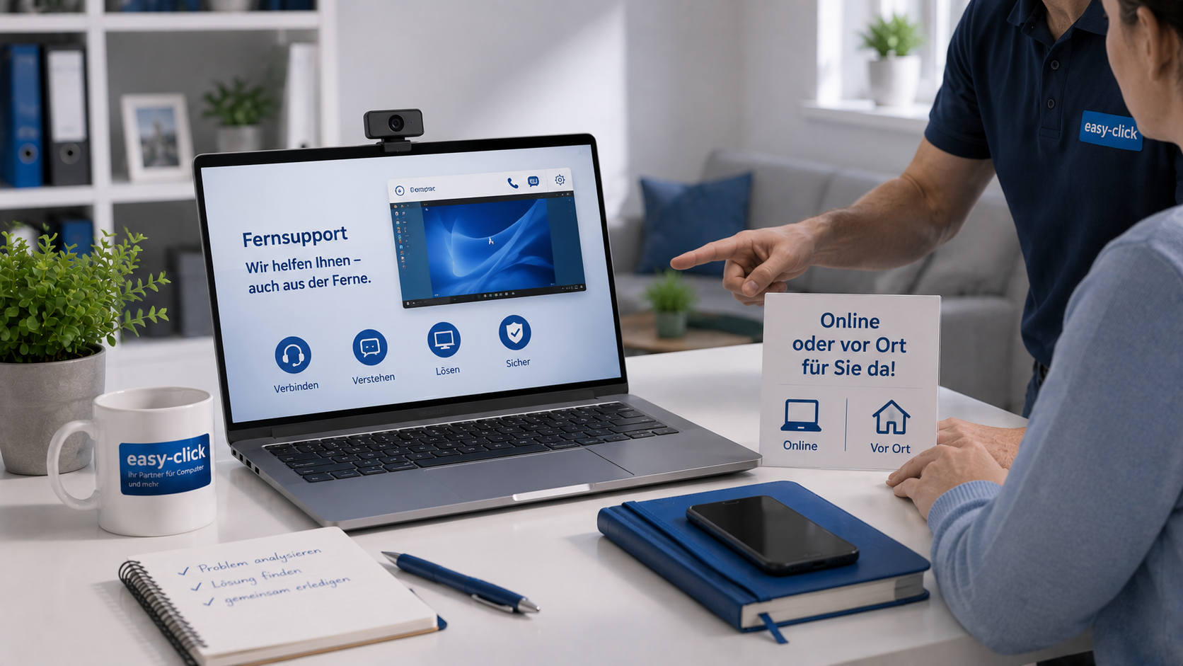 Online und vor Ort Online und vor Ort